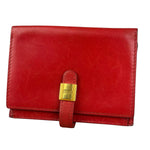 Hermes Red Leather Saumur Diane Boxcalf Cardholder