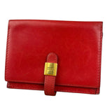 Hermes Red Leather Saumur Diane Boxcalf Cardholder