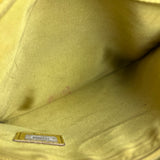 Chanel CC 1997 Chartreuse Leather Flap Shoulder Bag