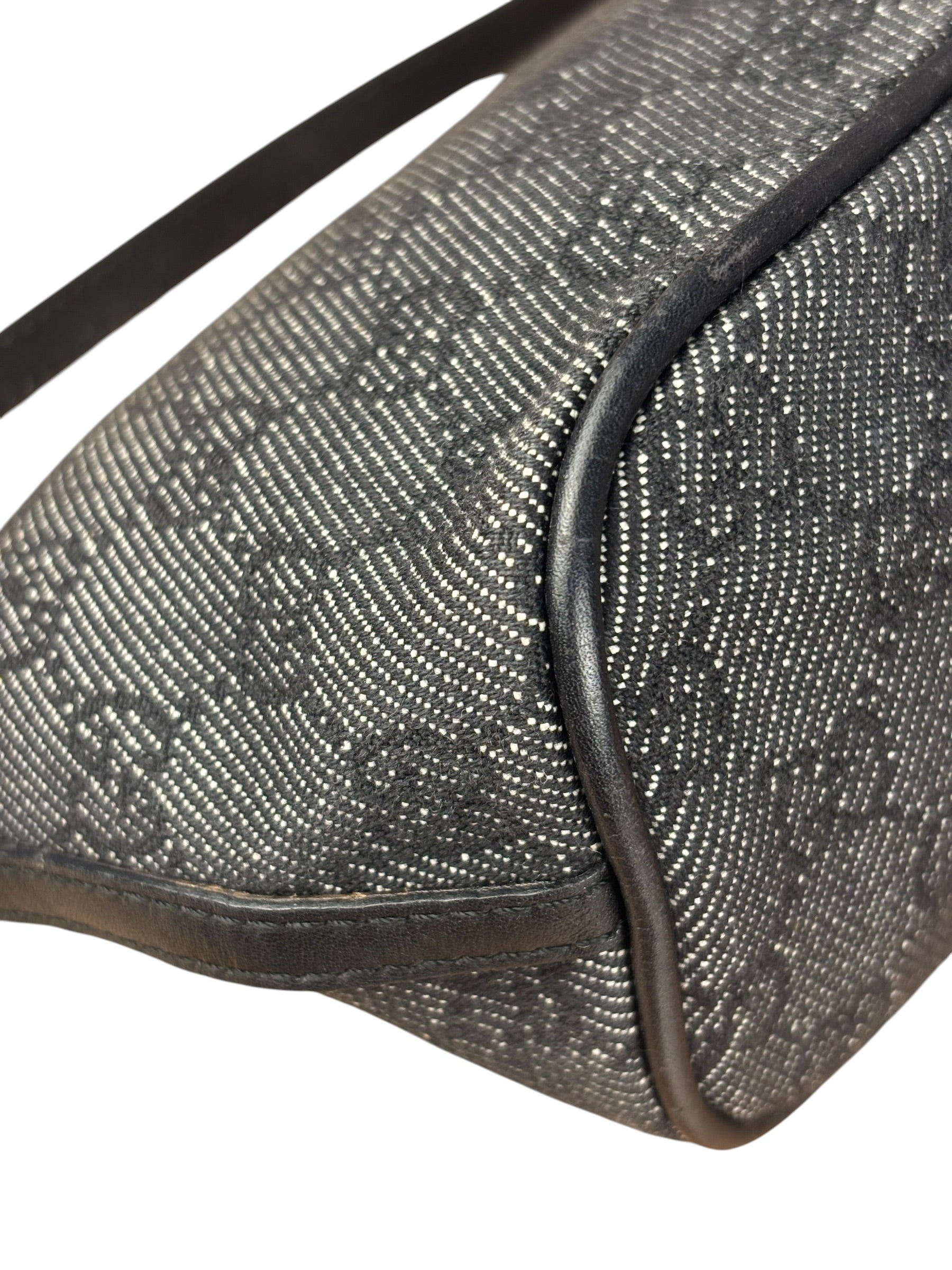 Gucci GG Black Canvas Pochette Handbag