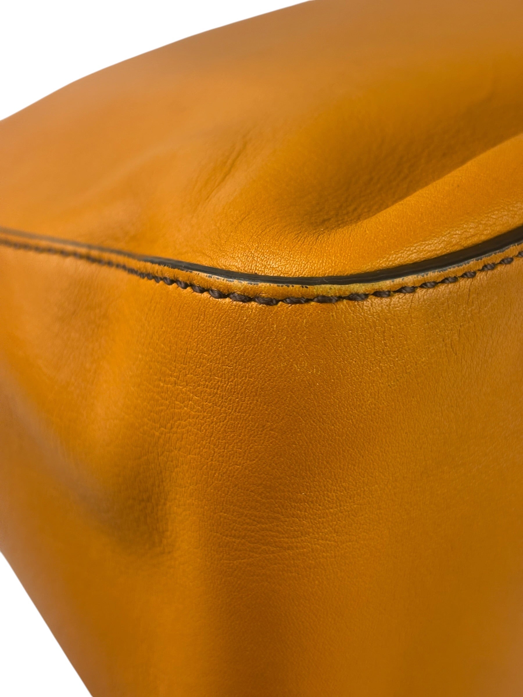 Fendi Brown Leather Mamma Foreever Flap Baguette