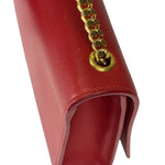 Yves Saint Laurent Red Leather Medium Kate Shoulder Bag