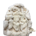 Vintage Peach John Light Ivory Tones Satin Lining Fur Coat