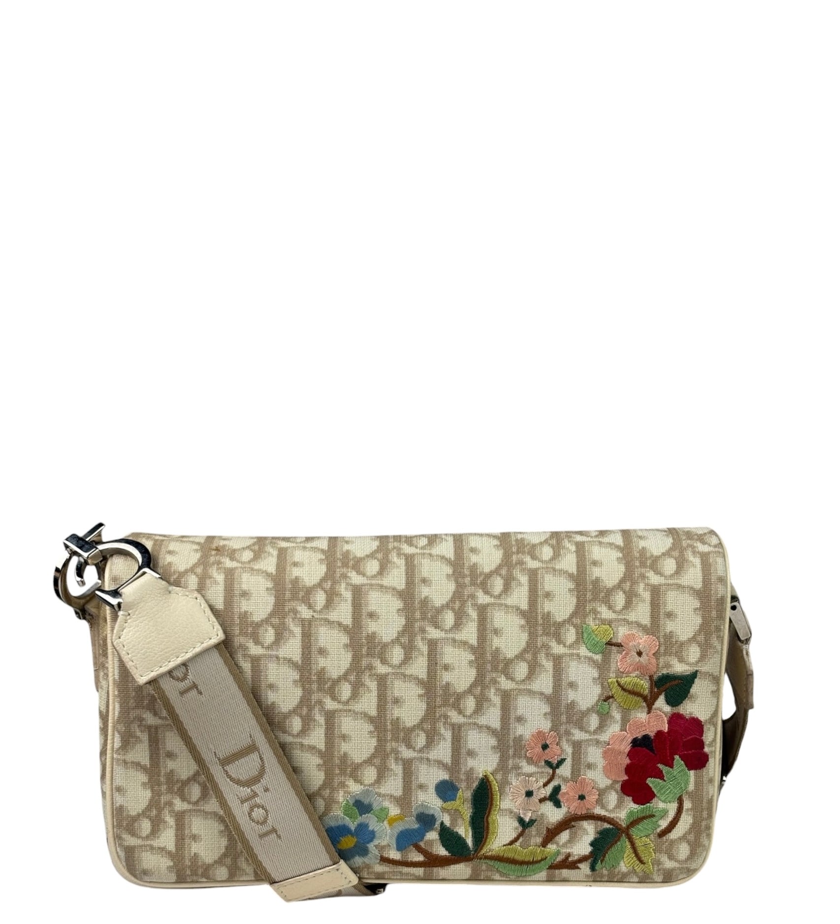 Christian Dior Vintage Trotter Oblique Canvas Crossbody Bag