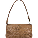Bottega Veneta Brown Woven Intrecciato Pochette