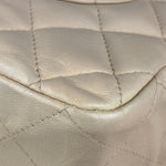 Chanel Beige Clair Jumbo Classic Flap Shoulder Bag 1990
