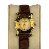 Gucci Vintage Brown/Gold Plated Watch