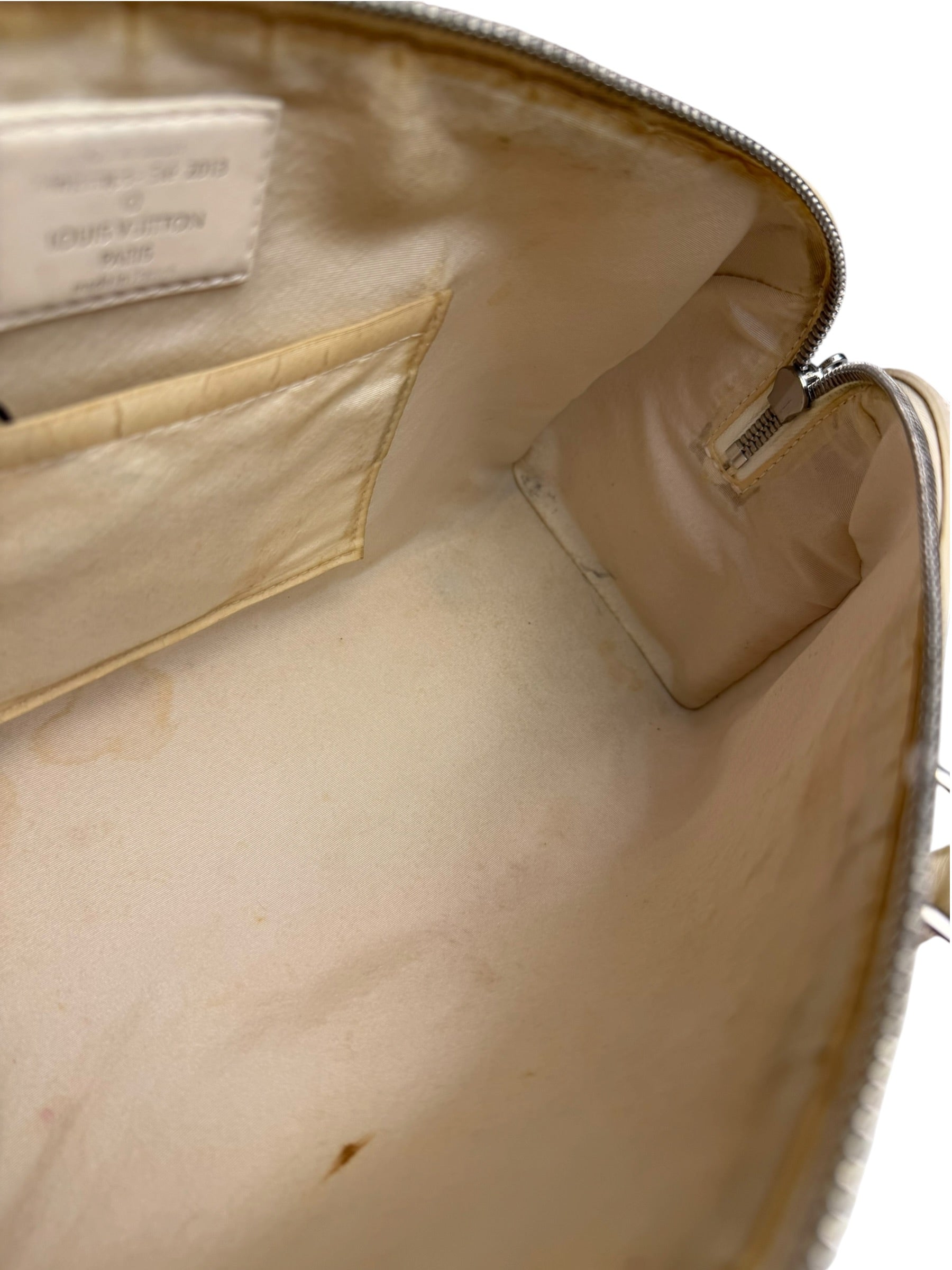 Louis Vuitton Cream/Yellow Damier Cubic Printemps Etè Speedy 2013