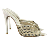 YSL Crystal Blonde Mules 37.5