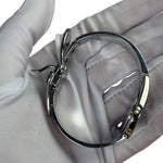 Gucci 6700 L Silver Round Dial Belt Buckle