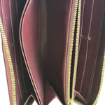 Louis Vuitton Burgundy Monogram Vernis Zippy Wallet