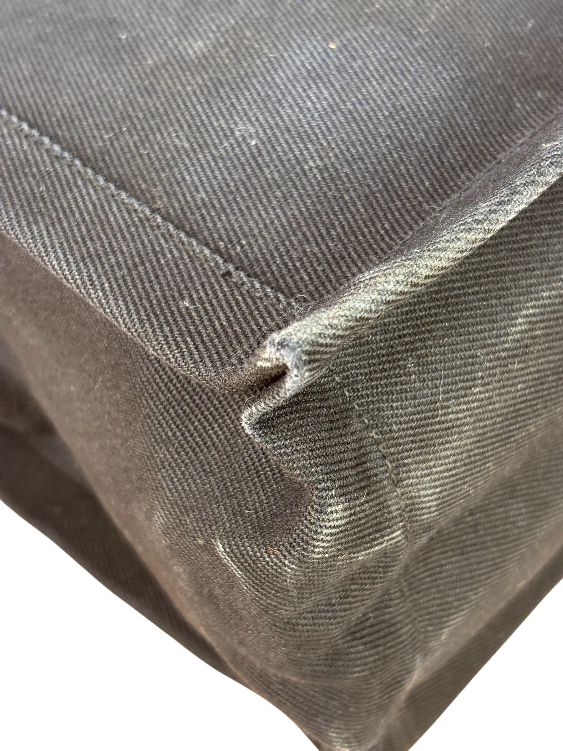 Yves Saint Laurent Black Rive Gauche Canvas Tote