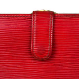 Louis Vuitton Vintage Red Epi Leather Agenda Cover Pochette