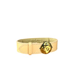 Louis Vuitton Monogram Vernis Logo Bracelet Yellow
