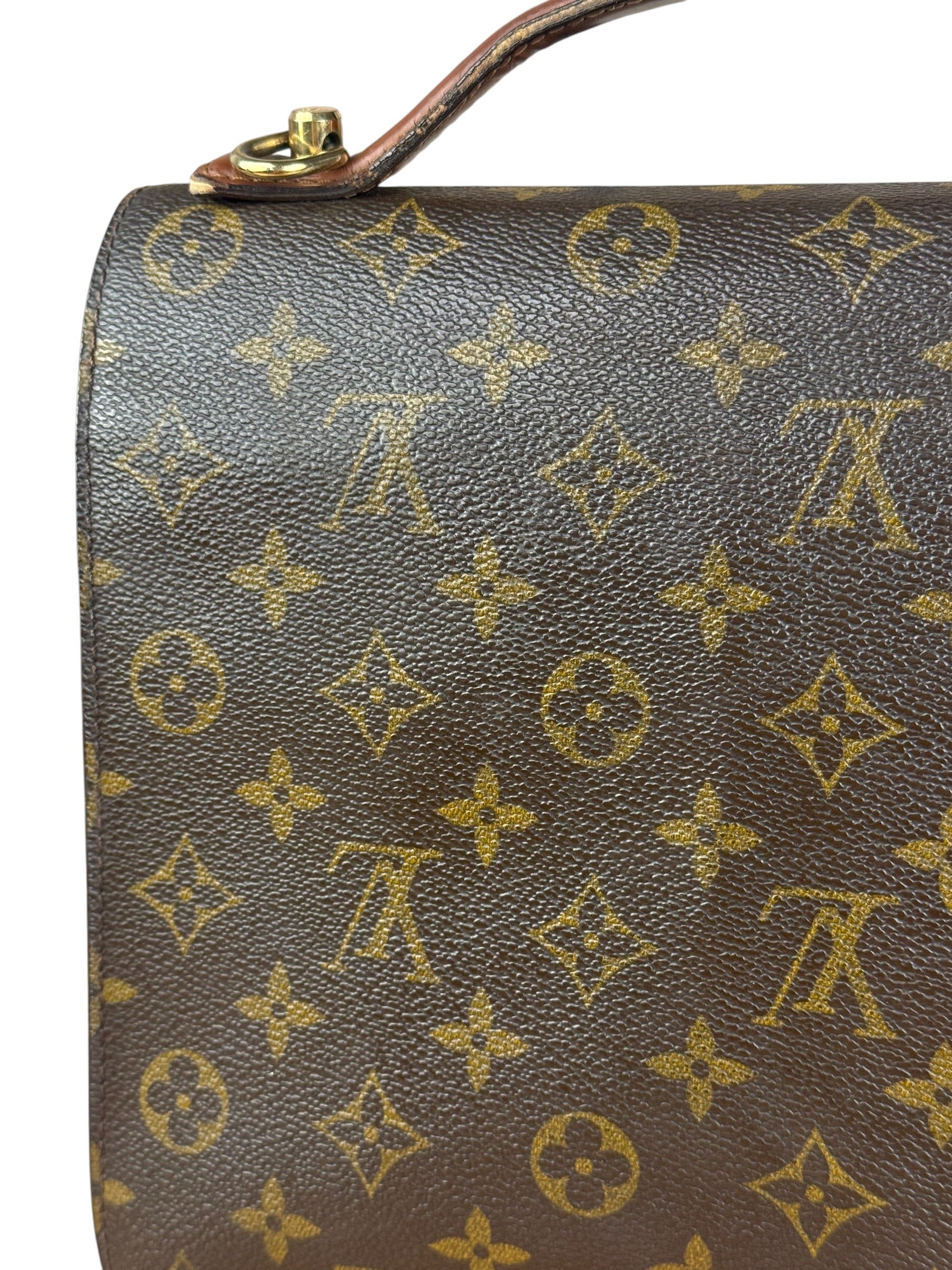 Louis Vuitton Monogram Monceau Lock Shoulder Bag