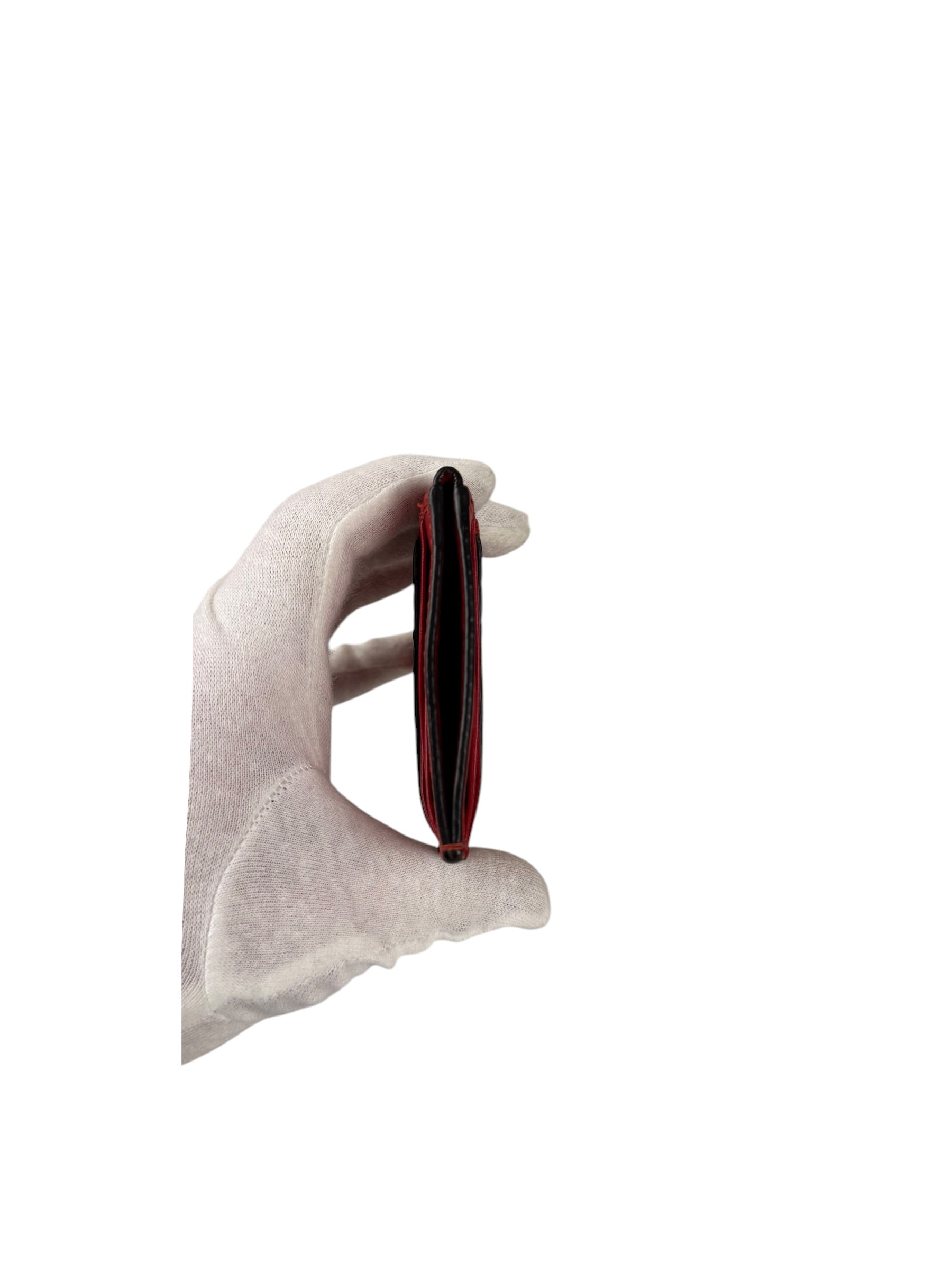 Gucci GG Red Leather Cardholder