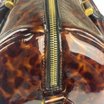 YSL Patent Leather Tortoise Shell Duffle
