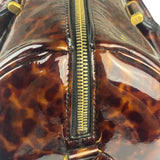 YSL Patent Leather Tortoise Shell Duffle
