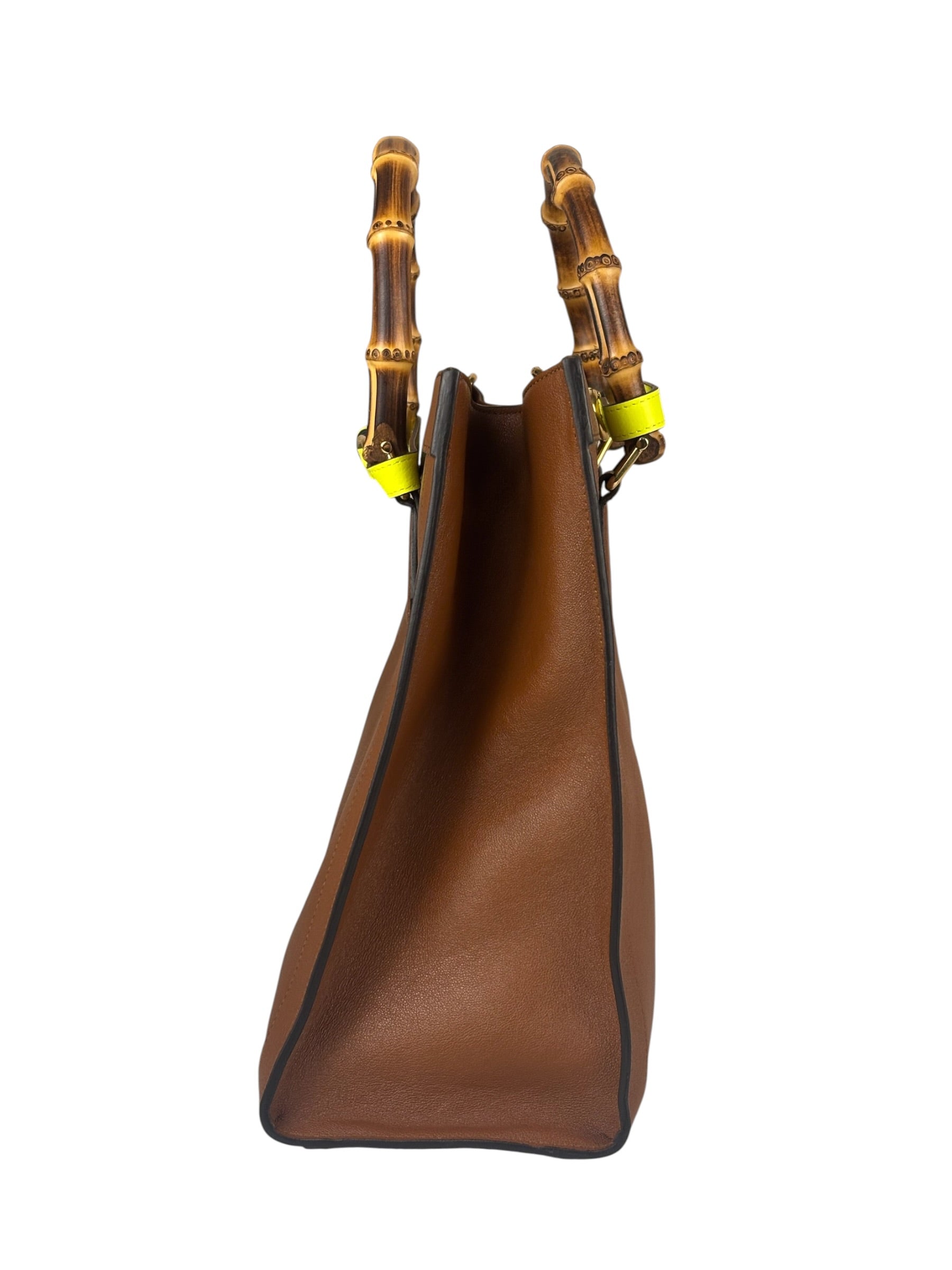Gucci Diana Large Brown Tote Bamboo Handles
