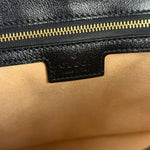 Gucci Beige/Black GG Marmont Shoulder Bag