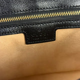 Gucci Beige/Black GG Marmont Shoulder Bag