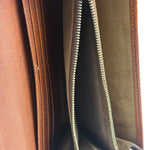 Tom Ford Brown Leather Flap Bi-Fold Wallet