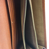 Tom Ford Brown Leather Flap Bi-Fold Wallet