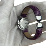 Gucci 6600L Turn Face Purple Leather Strap