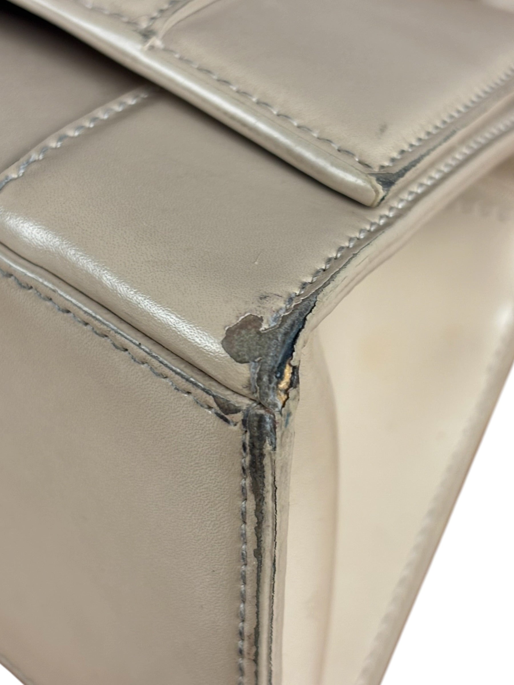 Balenciaga Beige Hourglass Top Handle Bag