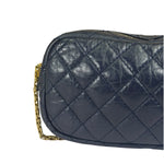 Chanel Navy Quilted Lambskin Small Camera Bag 2019