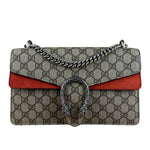Gucci Dionysus GG Supreme Shoulder Bag Beige/Red