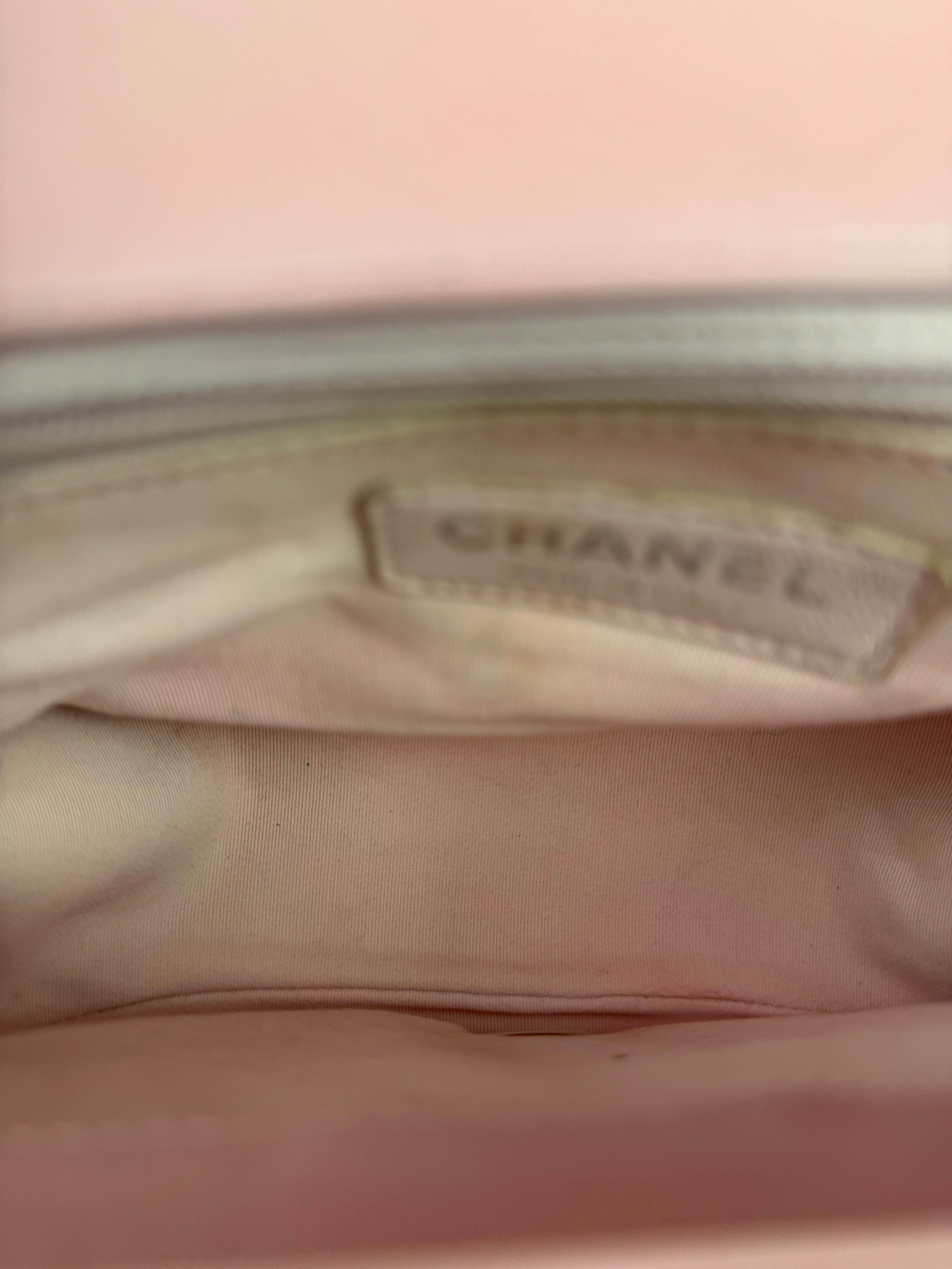 Chanel Pink Stitch Quilt Ring My Bag 2Way Flap 2017