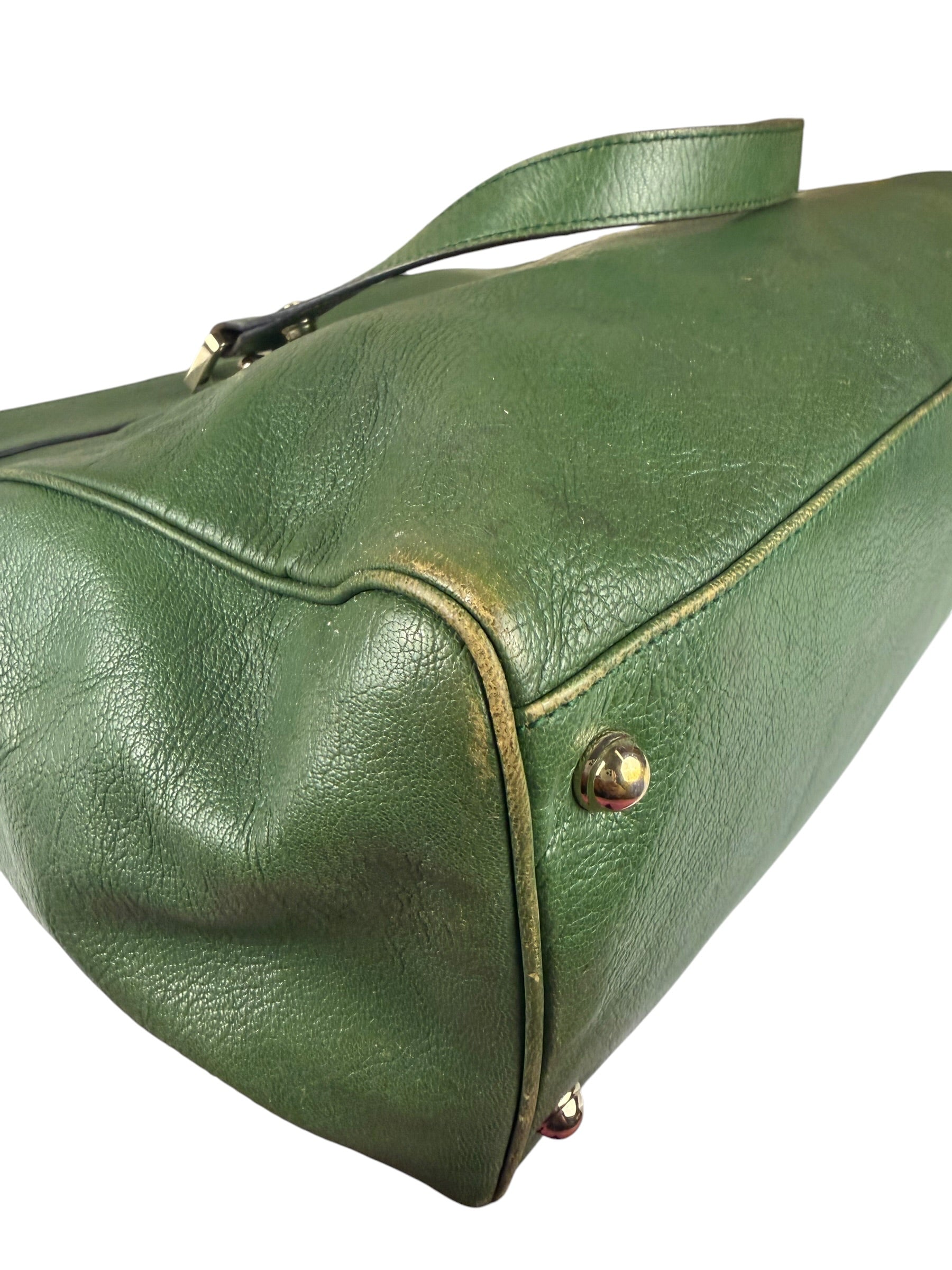 Gucci Green Leather Blondie Shoulder Bag