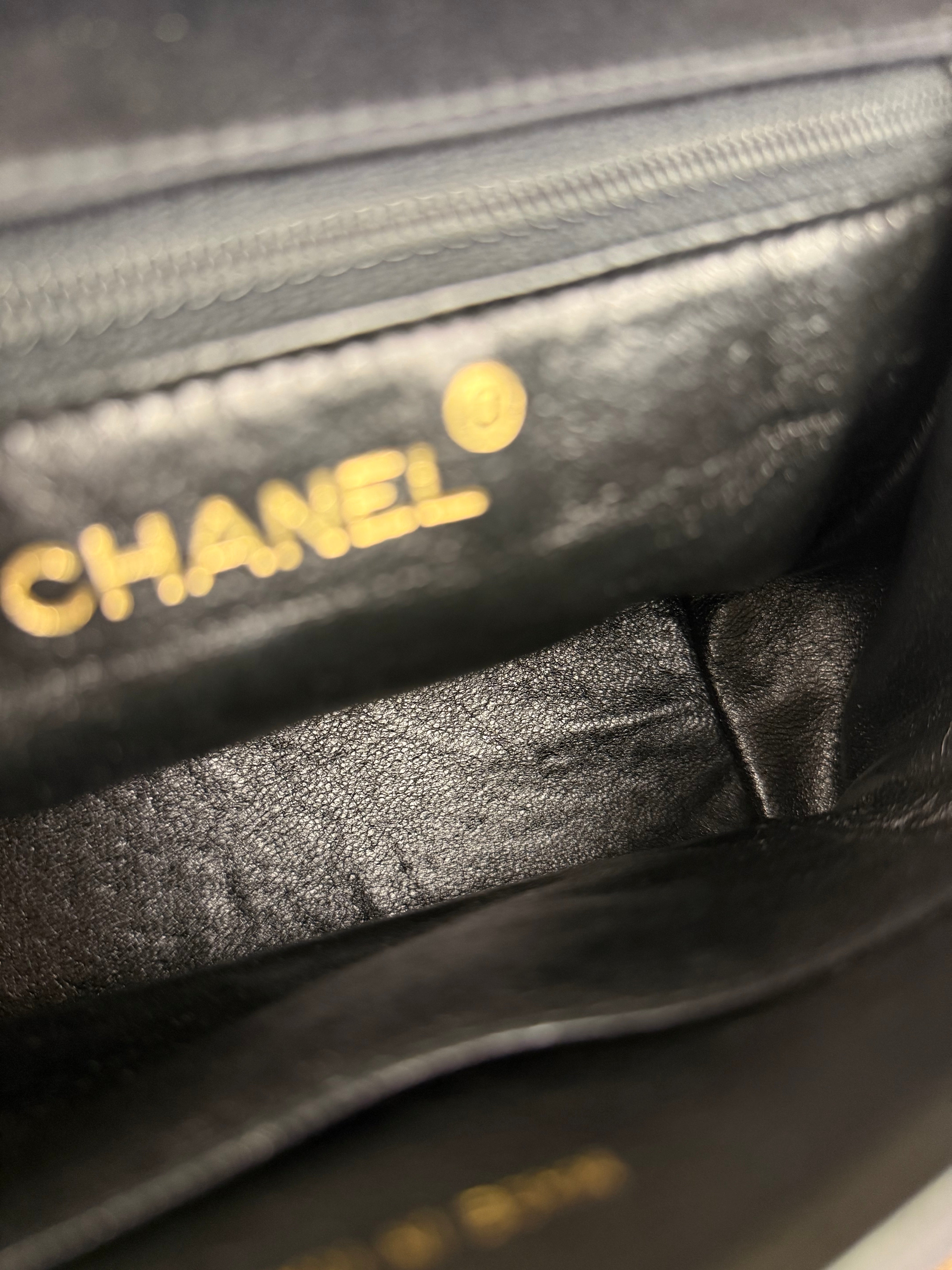 Chanel Vintage Black Mini Satin Flap Braided Shoulder Bag
