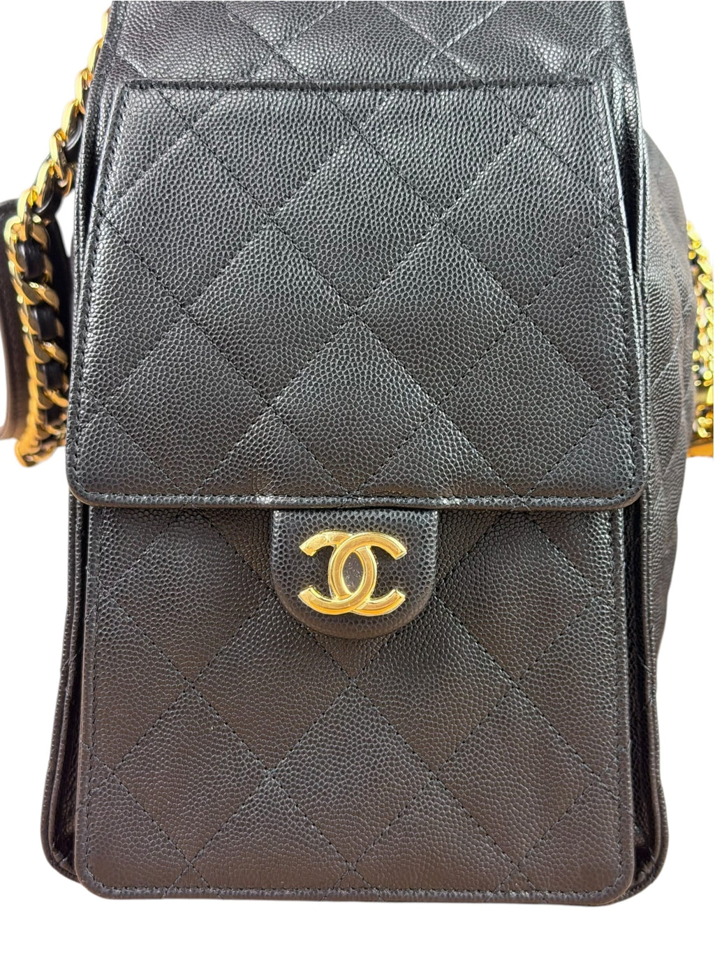 Chanel Medium Black Caviar 25 Hobo Bag