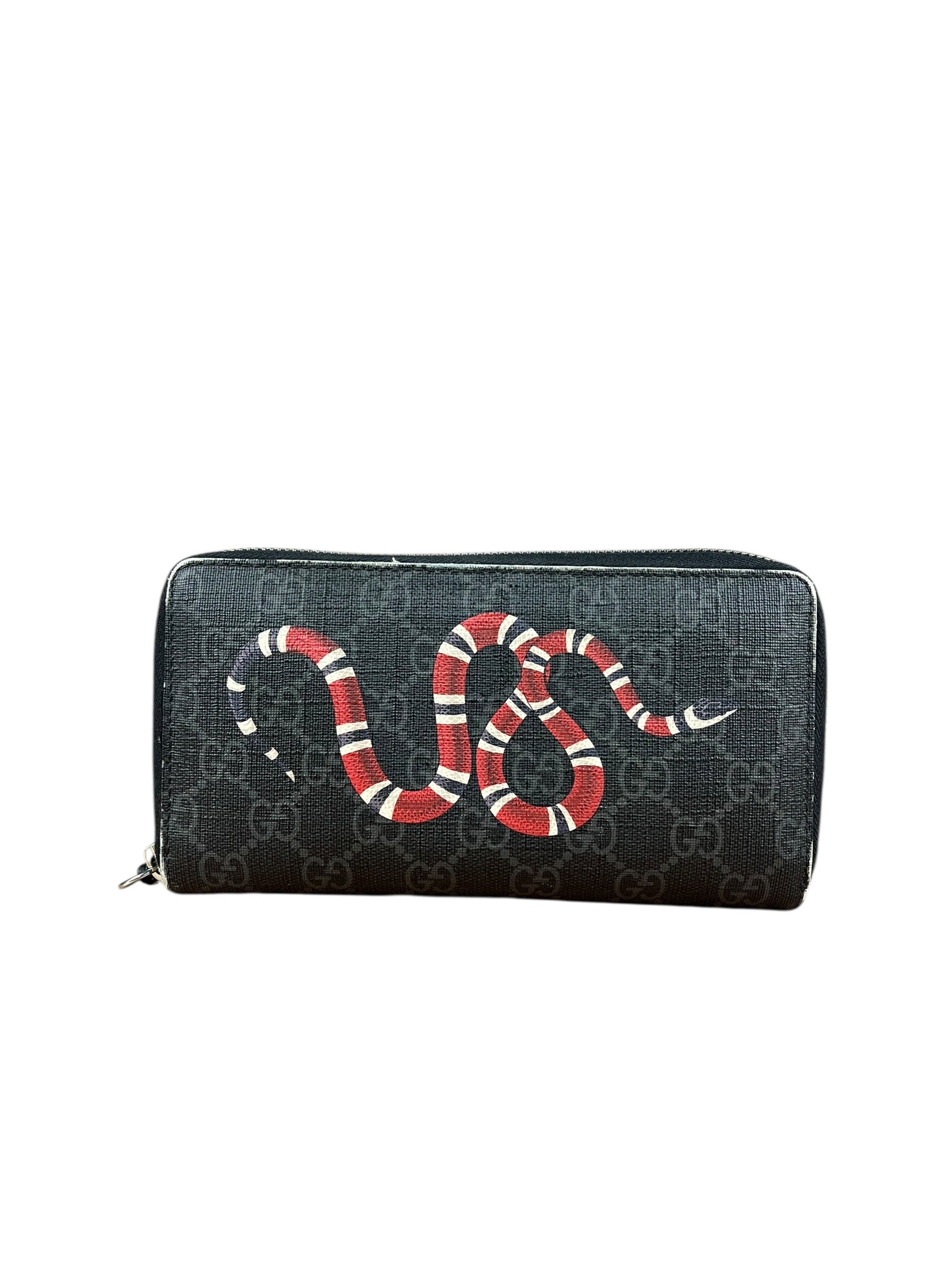 Gucci Kingsnake GG Zippy Wallet