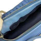 Miu Miu Blue Leather Chain Camera 2Way Shoulder Bag