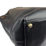Chanel Black Caviar CC Drawstring Tote Bag 2002
