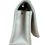 Chanel Vintage White Leather Diana Flap Shoulder Bag 1989