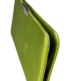 Dolce & Gabbana Lime Green Satin Clutch