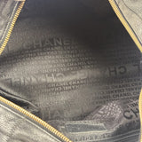 Chanel Black Quilted Leather Chocolate Bar Bowling Handbag