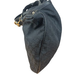 Gucci GG Black Hobo Horsebit Shoulder Bag