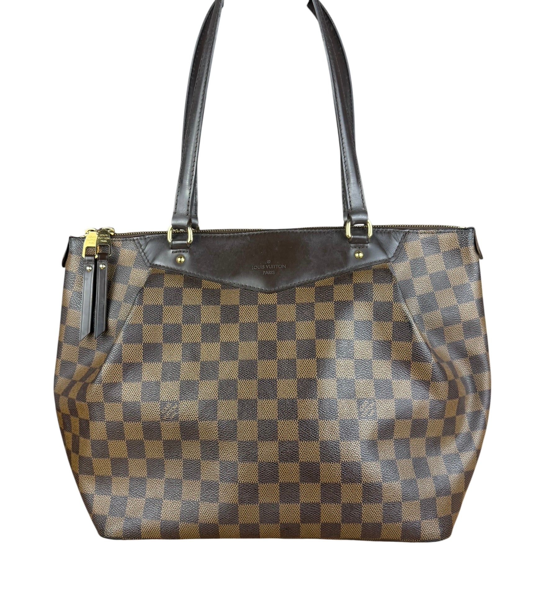 Louis Vuitton Canvas Damier Ebene Totally Shoulder/Tote Bag