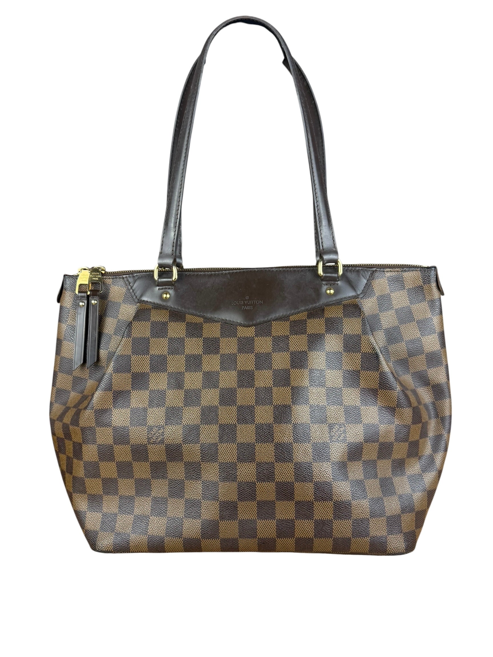 Louis Vuitton Canvas Damier Ebene Totally Shoulder/Tote Bag