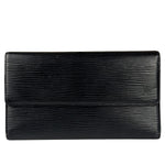Louis Vuitton Black Epi Leather Long Wallet