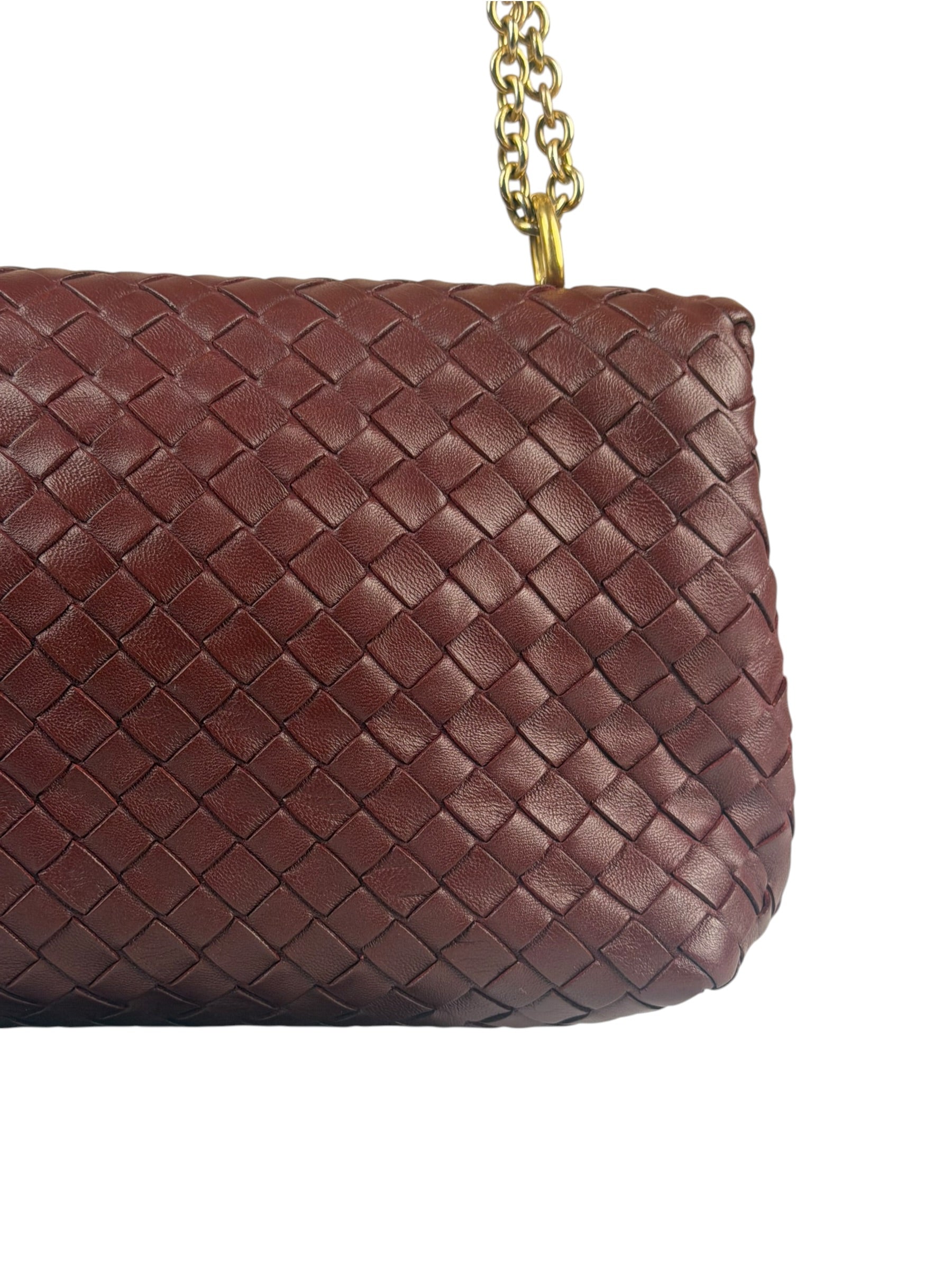 Bottega Veneta Vintage Burgundy Olimpia Shoulder Bag