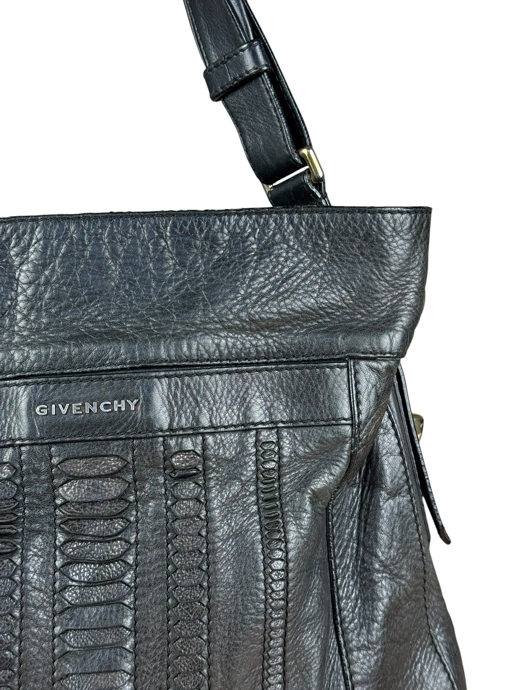 Givenchy Black Leather Hobo Bag