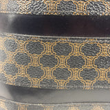 Celine Coated Canvas Stripped Macadam Crossbody