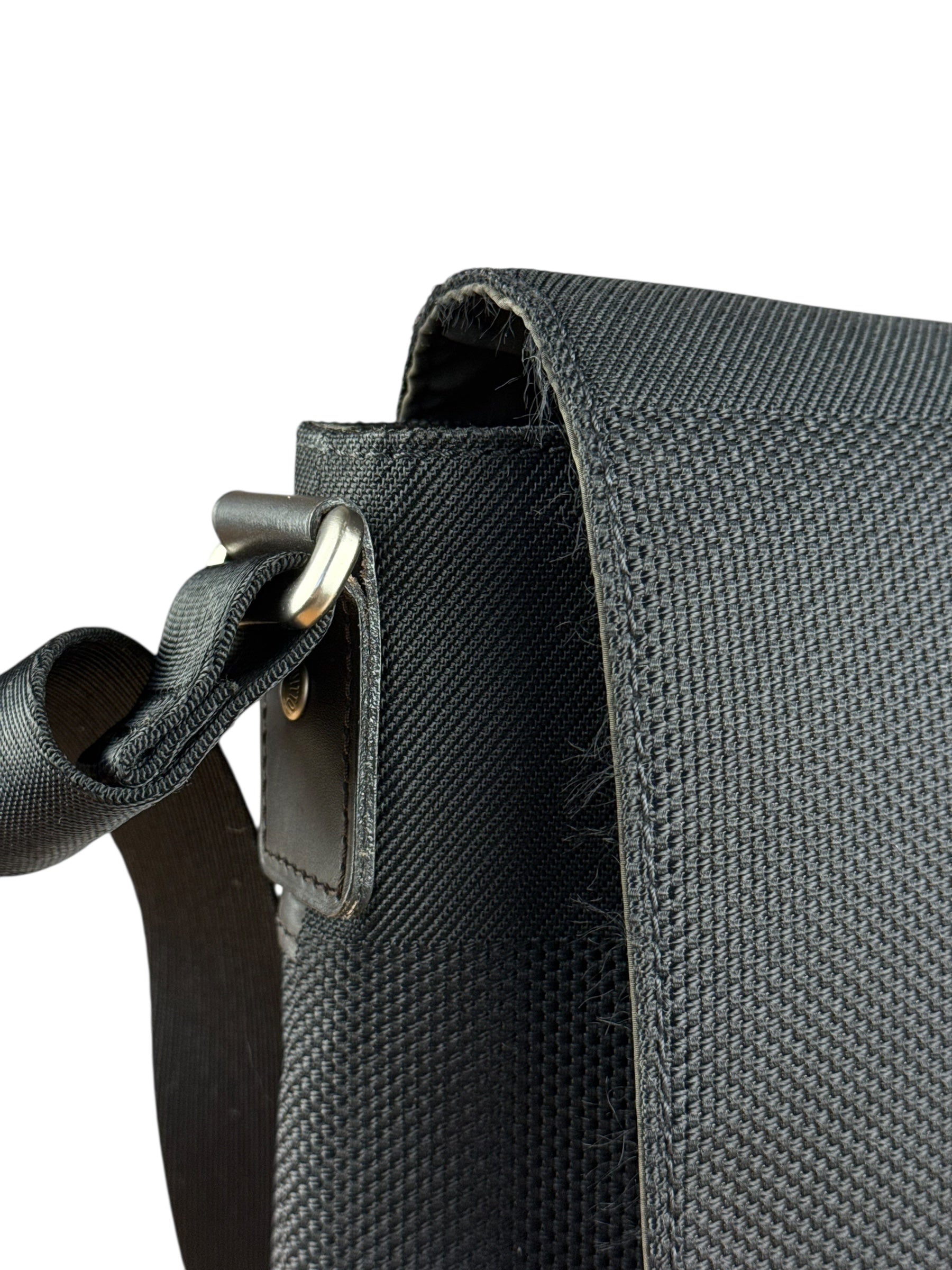 Louis Vuitton Black Damier Geant Flap Messenger