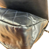 Chanel Black Leather Reissue 2.55 Flap Shoulder Bag 1999